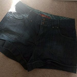 Blue jean shorts